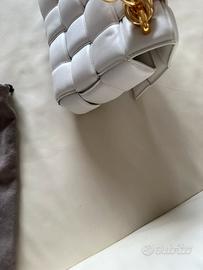 Borsa bottega veneta chain cassette panna