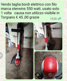 Tagliabordi elettrico con filo