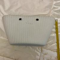 O bag “Knit” Bianca – Scocca a Trecce con Sacca