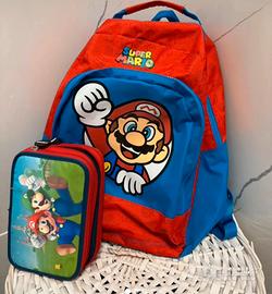 Zaino e astuccio Super Mario