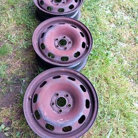 4 cerchi ferro 15 Audi A2 VW Polo Seat Ibiza
