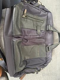 Borsa piquadro misto pelle e tessuto