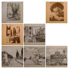 11 serigrafie su seta dell' artista G. M. D' Amico