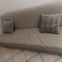Divano letto contenitore con schienale abbattibile