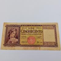 Banconota ( R2) (SERIE SOSTITUTIVA) LIRE 500 (ORNA