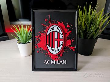 Quadro AC Milan artwork 3D