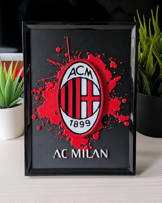 Quadro AC Milan artwork 3D
