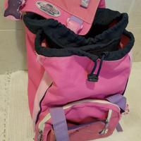 Zaino e caschetto seven bambina