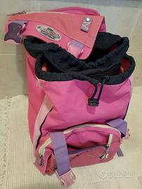 Zaino e caschetto seven bambina