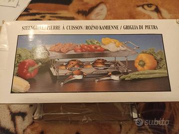 Grill da tavolo in pietra ollare 