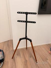 Cavalletto porta tv legno metallo