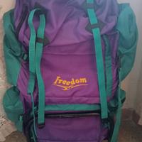 zaino da trekking+ luce per testa...