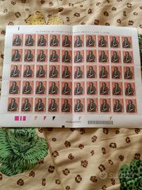 foglio da 50 francobolli voto alle donne