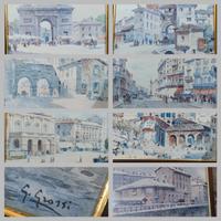 stampa Milano Giannino Grossi n.6 con cornice