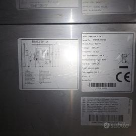 banco refrigerato con piano in marmo per Pizza.