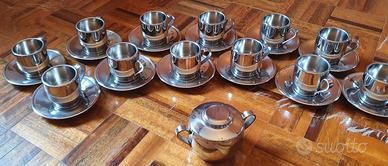 Set Tazzine acciaio AMC