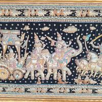 arazzo con paillets di grandi dimensioni