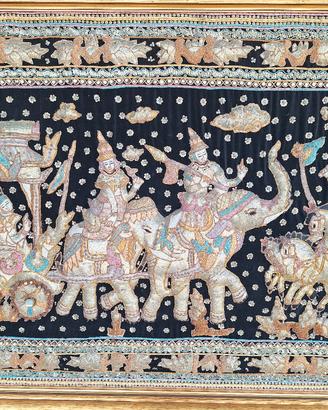 arazzo con paillets di grandi dimensioni