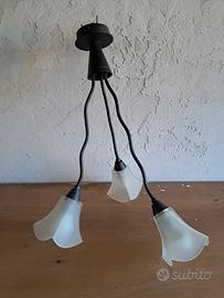 lampadario a tre luci