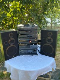 Impianto Hi-Fi Vintage Componibile AIWA + Giradis