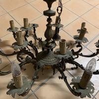 Lamapadario grande in ottone