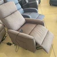 Poltrona relax elettrica marrone o grigio
