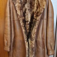 Cappottino vintage in pelle, Montone “SHEARLING”