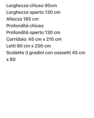 Letto a castello scorrevole