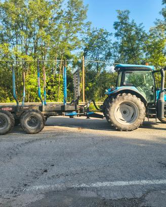 Trattore Landini serie   6/125  con rimorchio