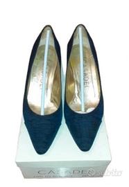 elegante décolleté Casadei tessuto raso 