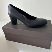 Decollete donna pelle blu  37 1/2