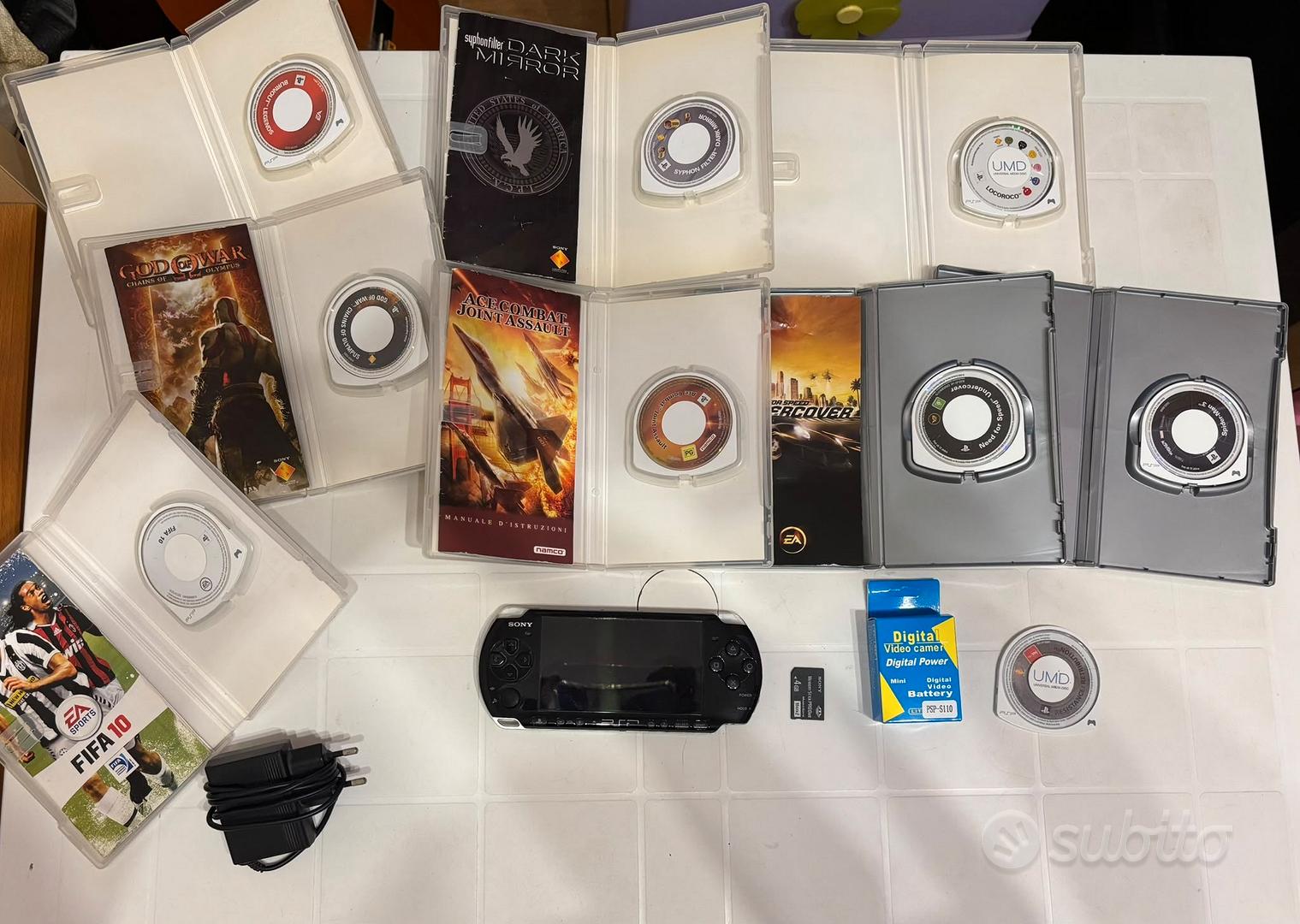 Lotto PSP 3004 Nera + 9 Giochi + Batteria Nuova - Console e Videogiochi ...