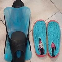 Pinne e scarpini ragazzi taglia 32-33