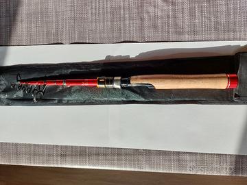 canna da pesca in carbonio spinning travel 