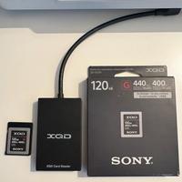 Sony XQD 120 GB + lettore schede usb-c