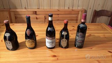 5 bottiglie vino rosso