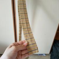 cravatta 100% seta guy laroche oro