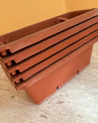 Balconiera marron 5 pezzi