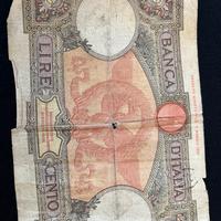 banconota da 100 lire della Banca d'Italia,