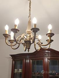 lampadario in ottone 