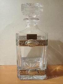 Bottiglia liquore cristallo e argento Bulgari
