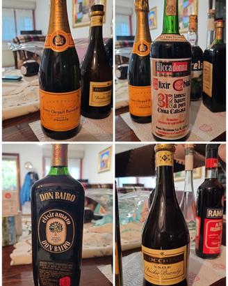 Bottiglie varie, tutte mai aperte