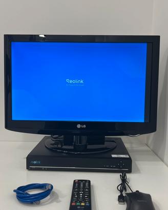 Sistema NVR Reolink RLN16-410 + TV Monitor LG