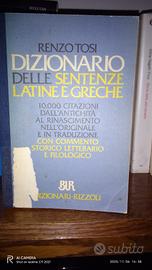 DIZIONARIO DELLE SENTENZE LATINE E GRECHE