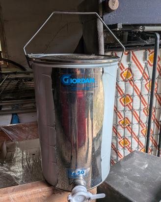 recipiente alluminio miele o birra o vino 50kg