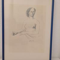 Stampa litografica  del GUTTUSO, con cornice