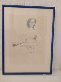 Stampa litografica  del GUTTUSO, con cornice