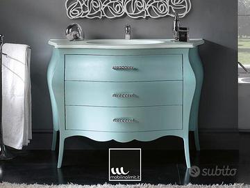 Mobile bagno bombato tre cassetti - Acquamarina Ma