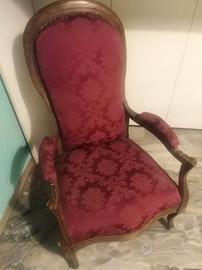 POLTRONA ANTICA STILE VOLTAIRE