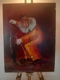 dipinto Sergio Raugi il clown
